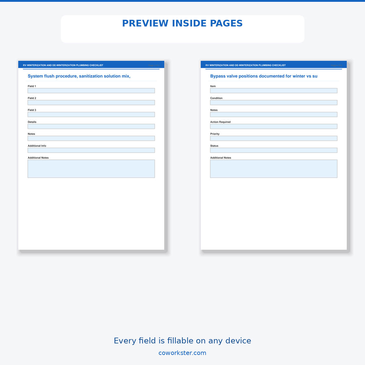 RV Winterization and De-Winterization Plumbing Checklist - Image 6