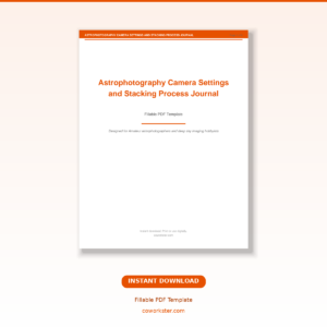 Astrophotography Camera Settings and Stacking Process Journal