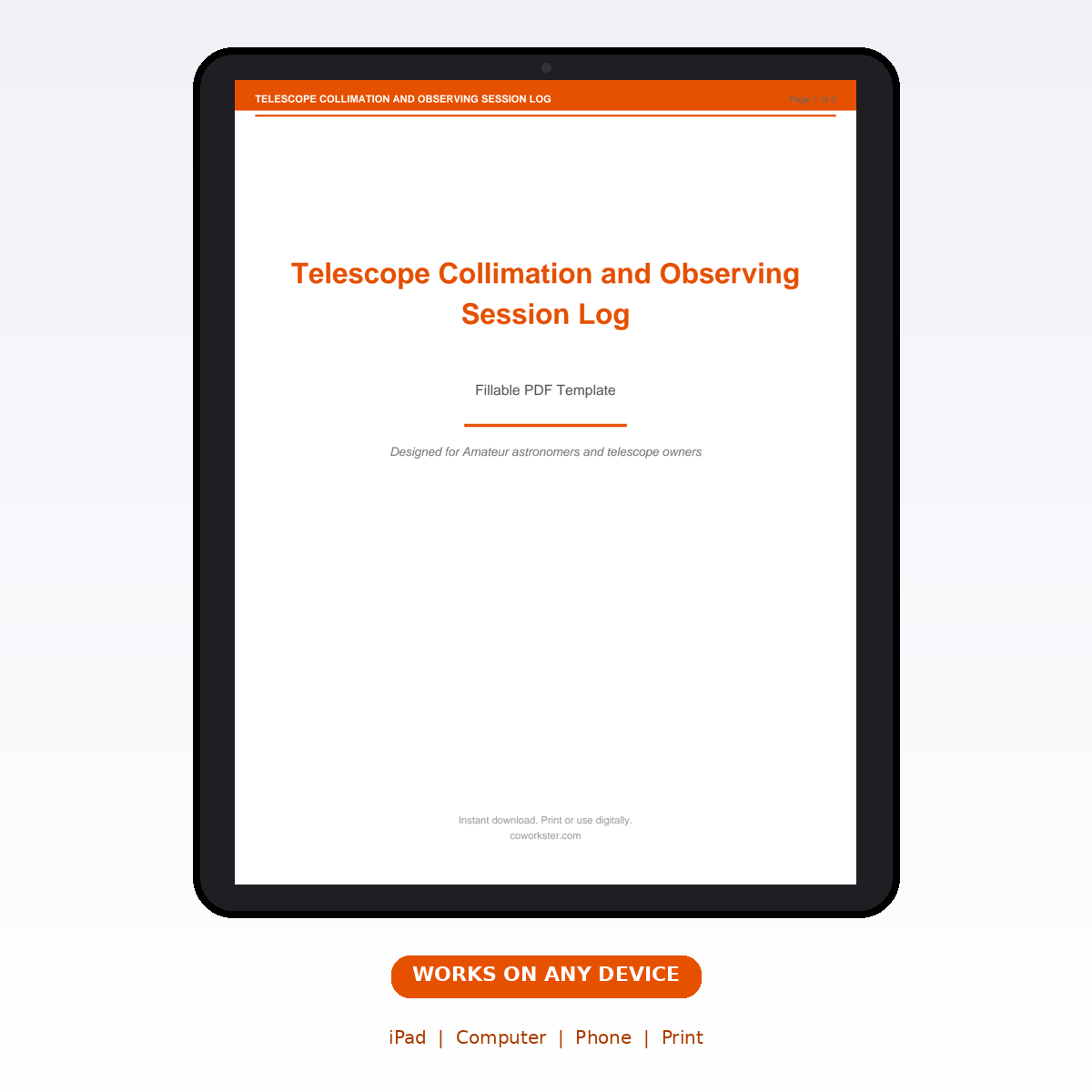 Telescope Collimation and Observing Session Log - Image 7