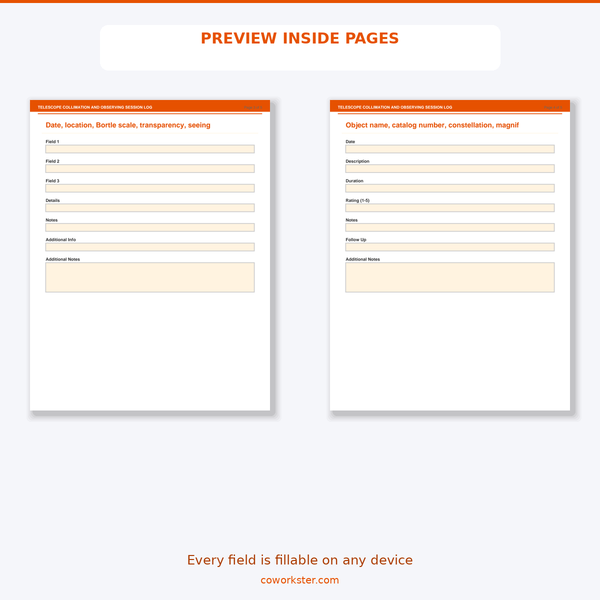 Telescope Collimation and Observing Session Log - Image 6