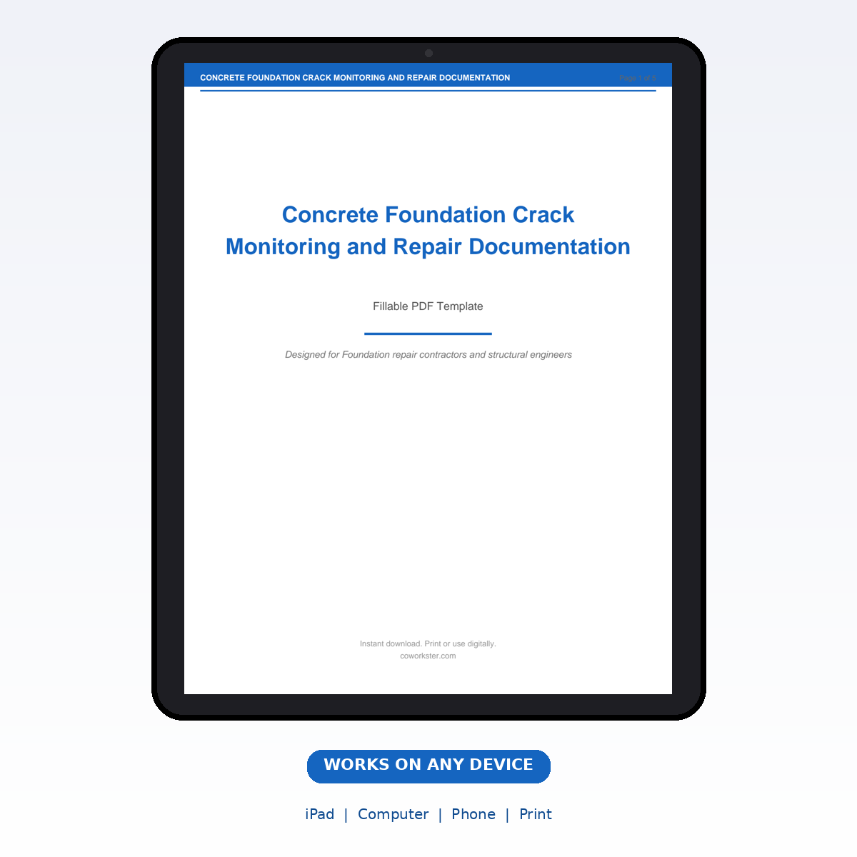 Concrete Foundation Crack Monitoring and Repair Documentation - Image 7