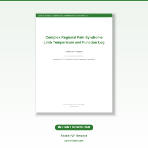 Complex Regional Pain Syndrome Limb Temperature and Function Log