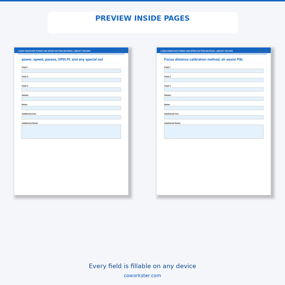 Laser Engraver Power and Speed Setting Material Library Record - Image 6