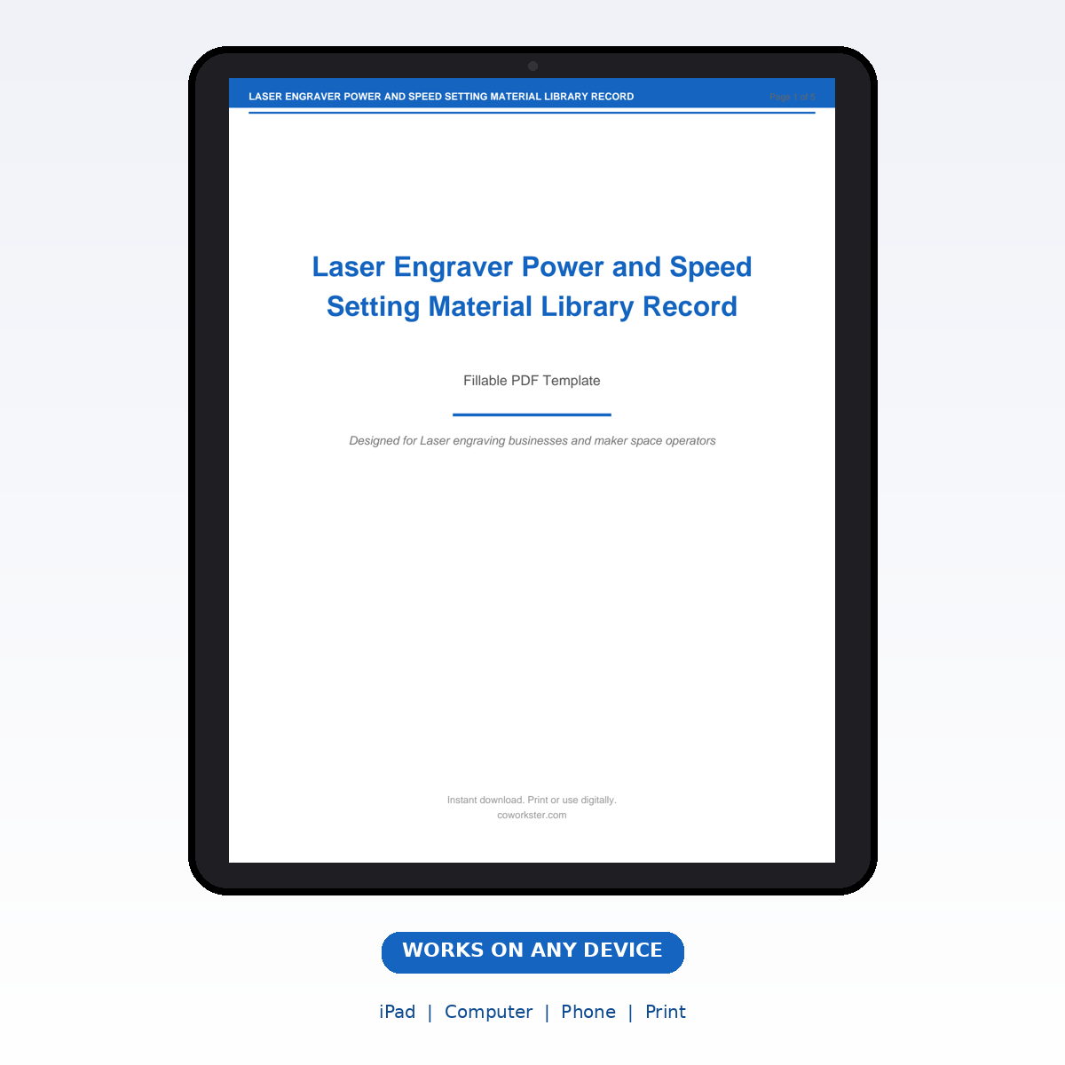 Laser Engraver Power and Speed Setting Material Library Record - Image 7