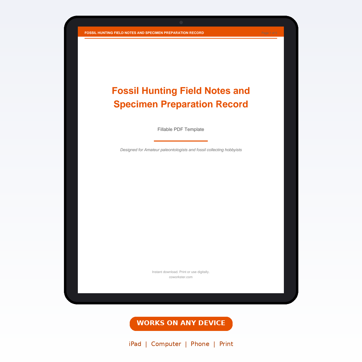 Fossil Hunting Field Notes and Specimen Preparation Record - Image 7