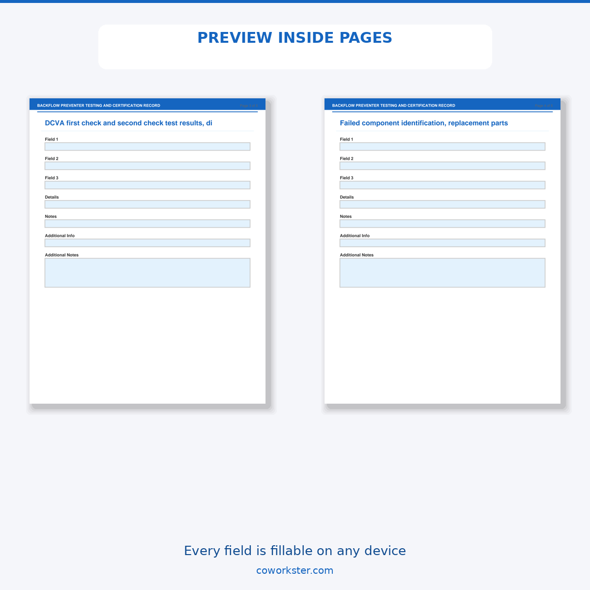 Backflow Preventer Testing and Certification Record - Image 6