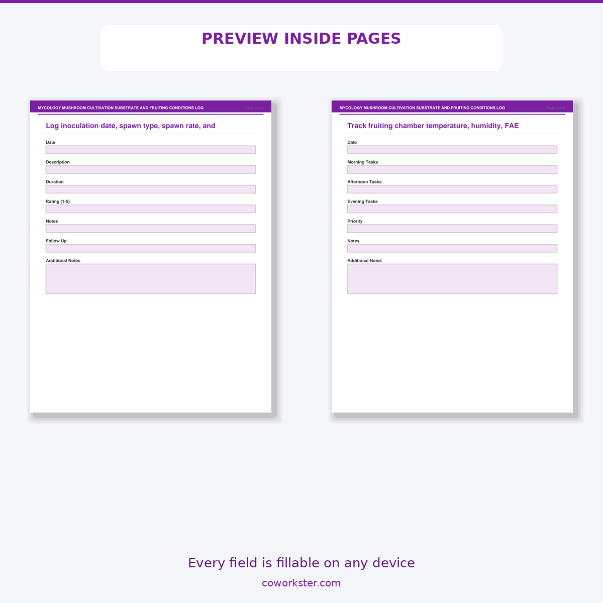 Mycology Mushroom Cultivation Substrate and Fruiting Conditions Log - Image 6