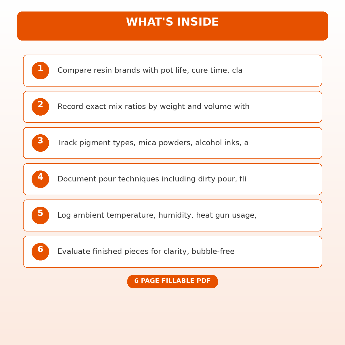 Resin Art Pour Ratio and Curing Time Experiment Record - Image 5