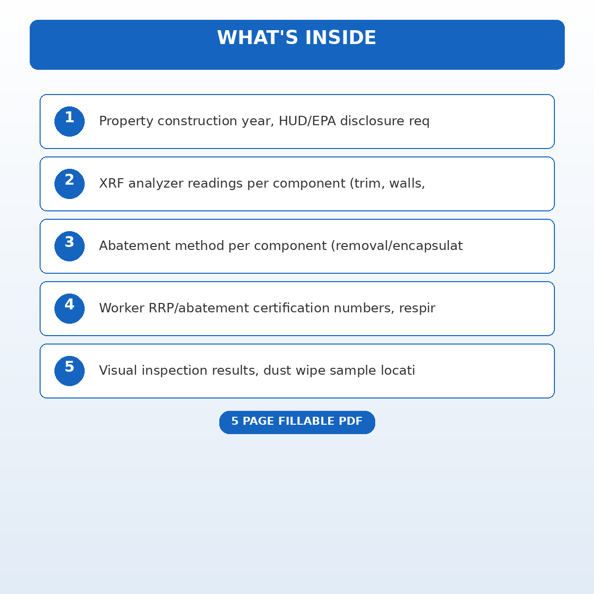 Lead Paint Testing and Abatement Compliance Record - Image 5