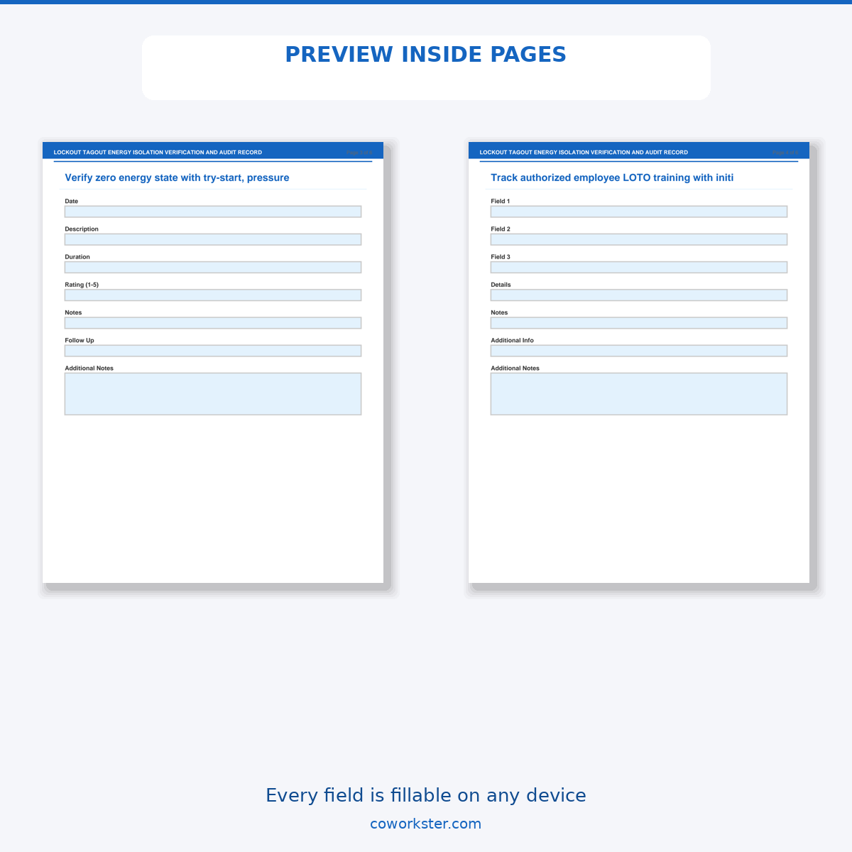 Lockout Tagout Energy Isolation Verification and Audit Record - Image 6