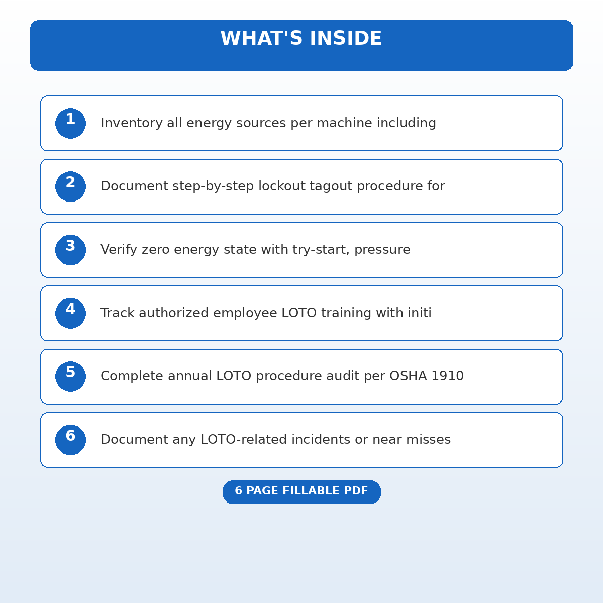 Lockout Tagout Energy Isolation Verification and Audit Record - Image 5