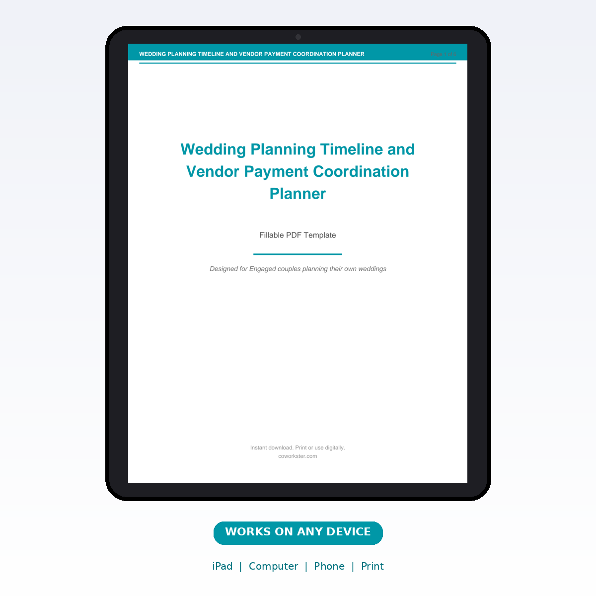 Wedding Planning Timeline and Vendor Payment Coordination Planner - Image 7