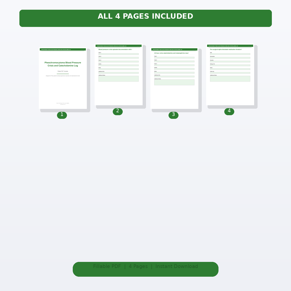 Pheochromocytoma Blood Pressure Crisis and Catecholamine Log - Image 2