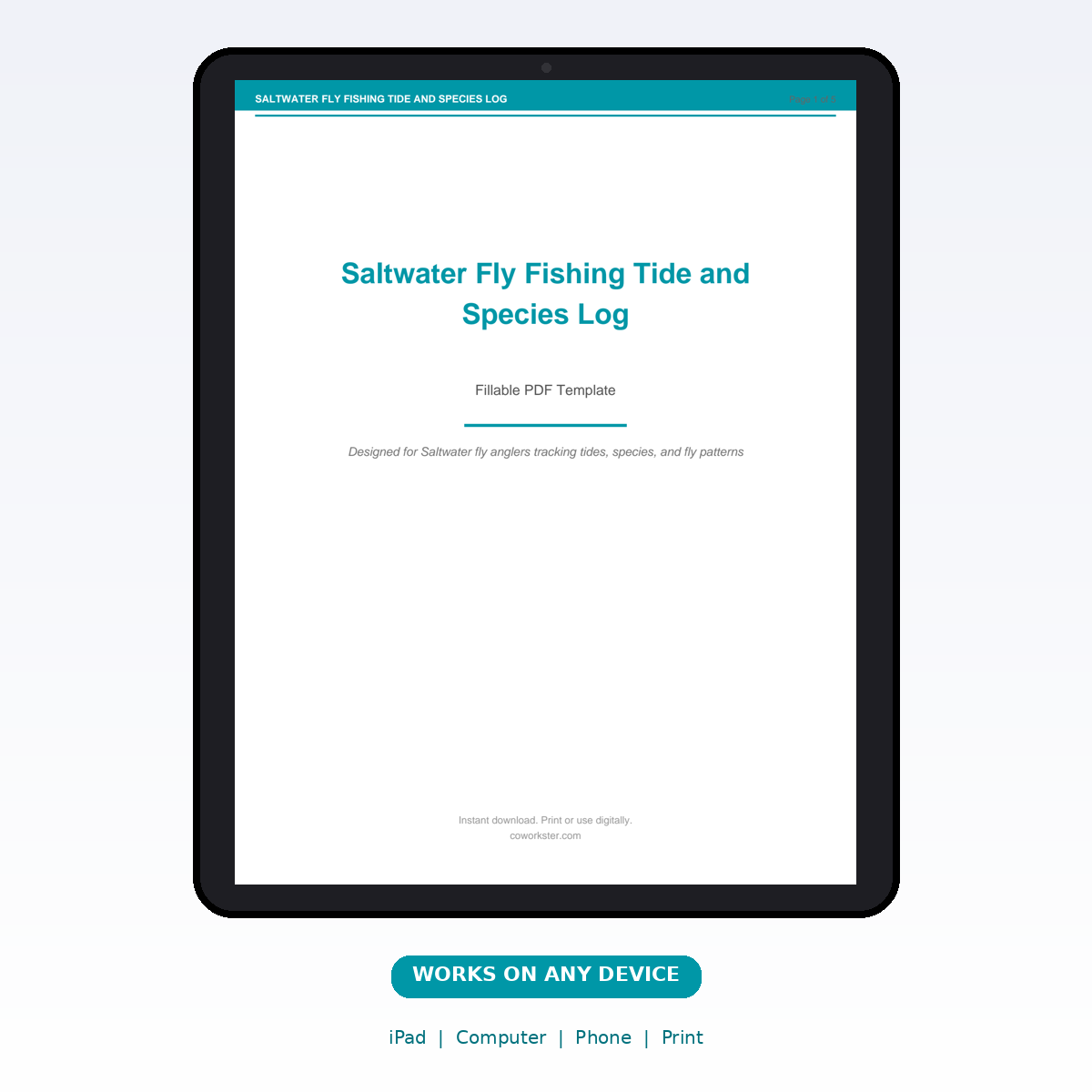 Saltwater Fly Fishing Tide and Species Log - Image 6