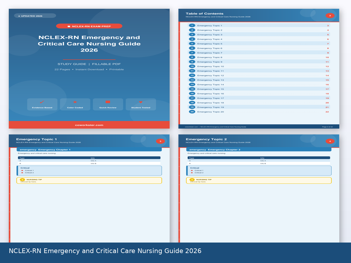 NCLEX-RN Emergency and Critical Care Nursing Guide 2026 - Image 3