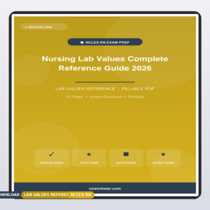 Nursing Lab Values Complete Reference Guide 2026