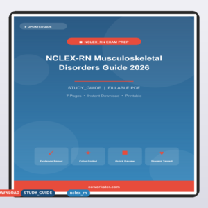 NCLEX-RN Musculoskeletal Disorders Guide 2026