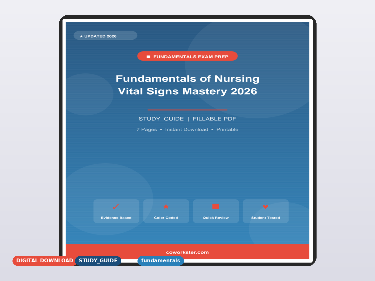 Fundamentals of Nursing Vital Signs Mastery 2026