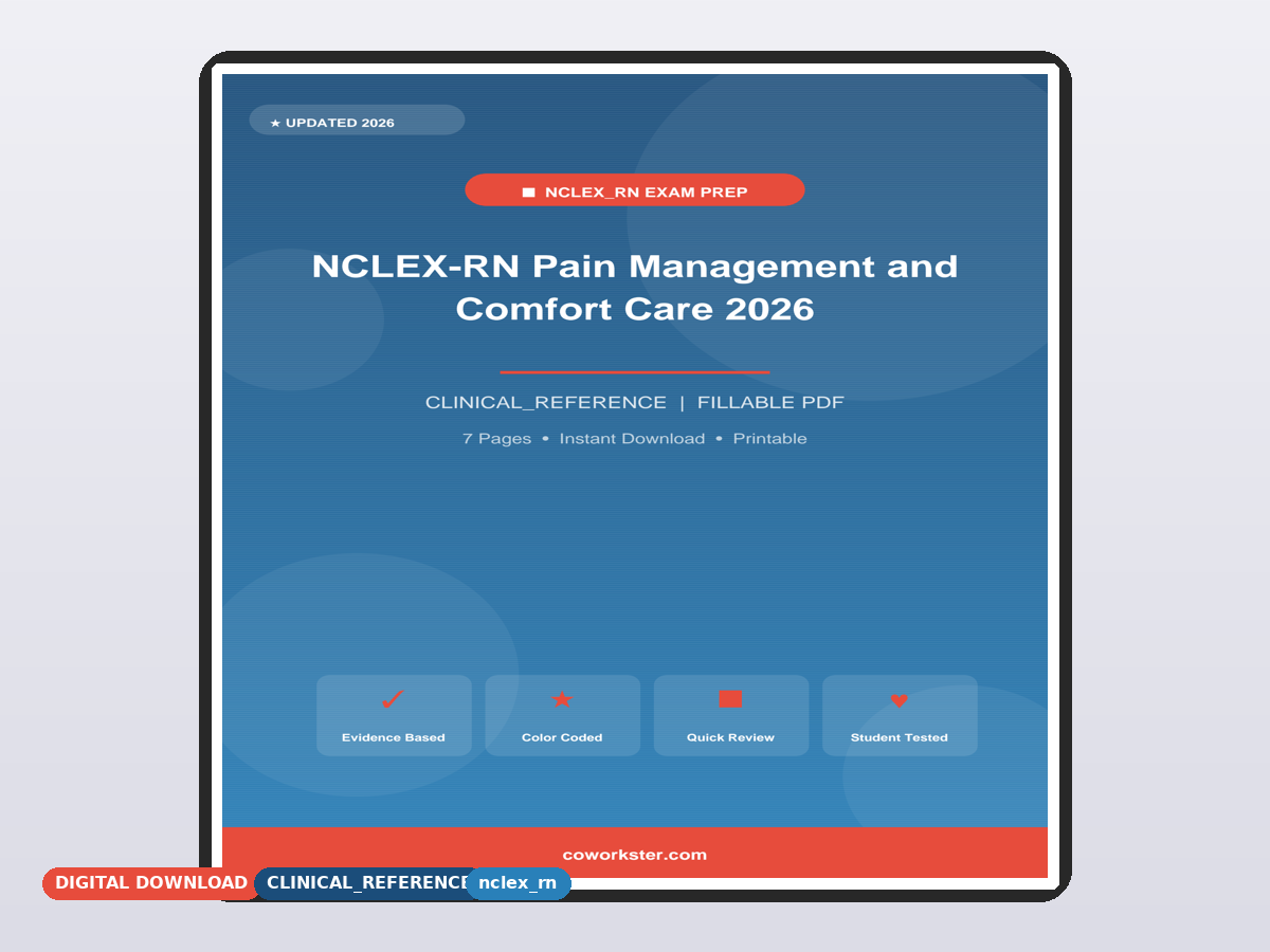 NCLEX-RN Pain Management and Comfort Care 2026