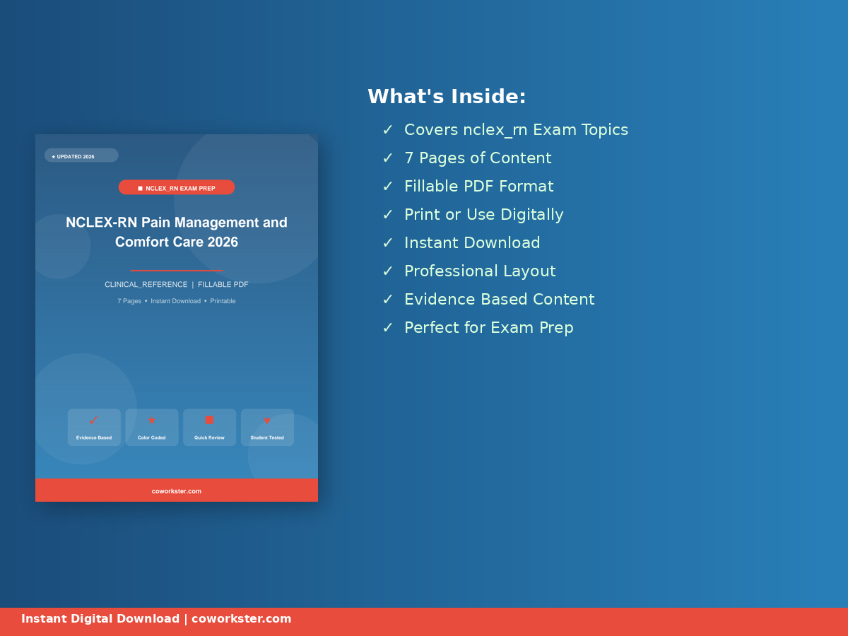 NCLEX-RN Pain Management and Comfort Care 2026 - Image 3