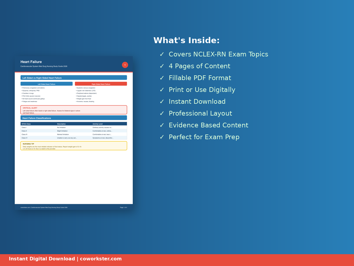 Cardiovascular System Med Surg Nursing Study Guide 2026 - Image 3