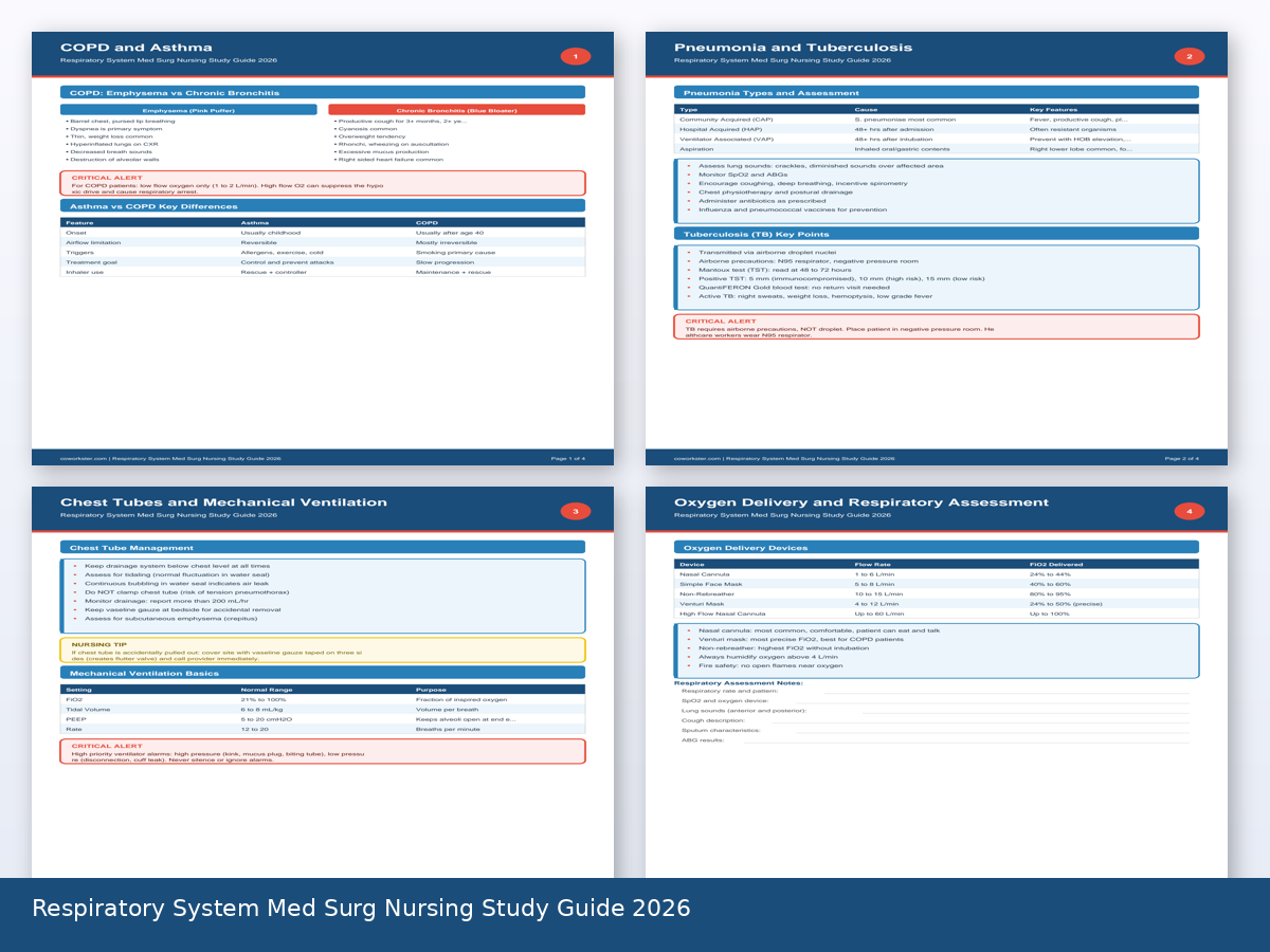 Respiratory System Med Surg Nursing Study Guide 2026 - Image 3
