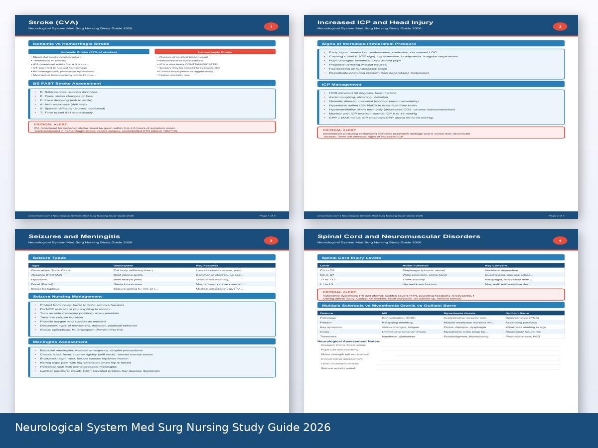 Neurological System Med Surg Nursing Study Guide 2026 - Image 3