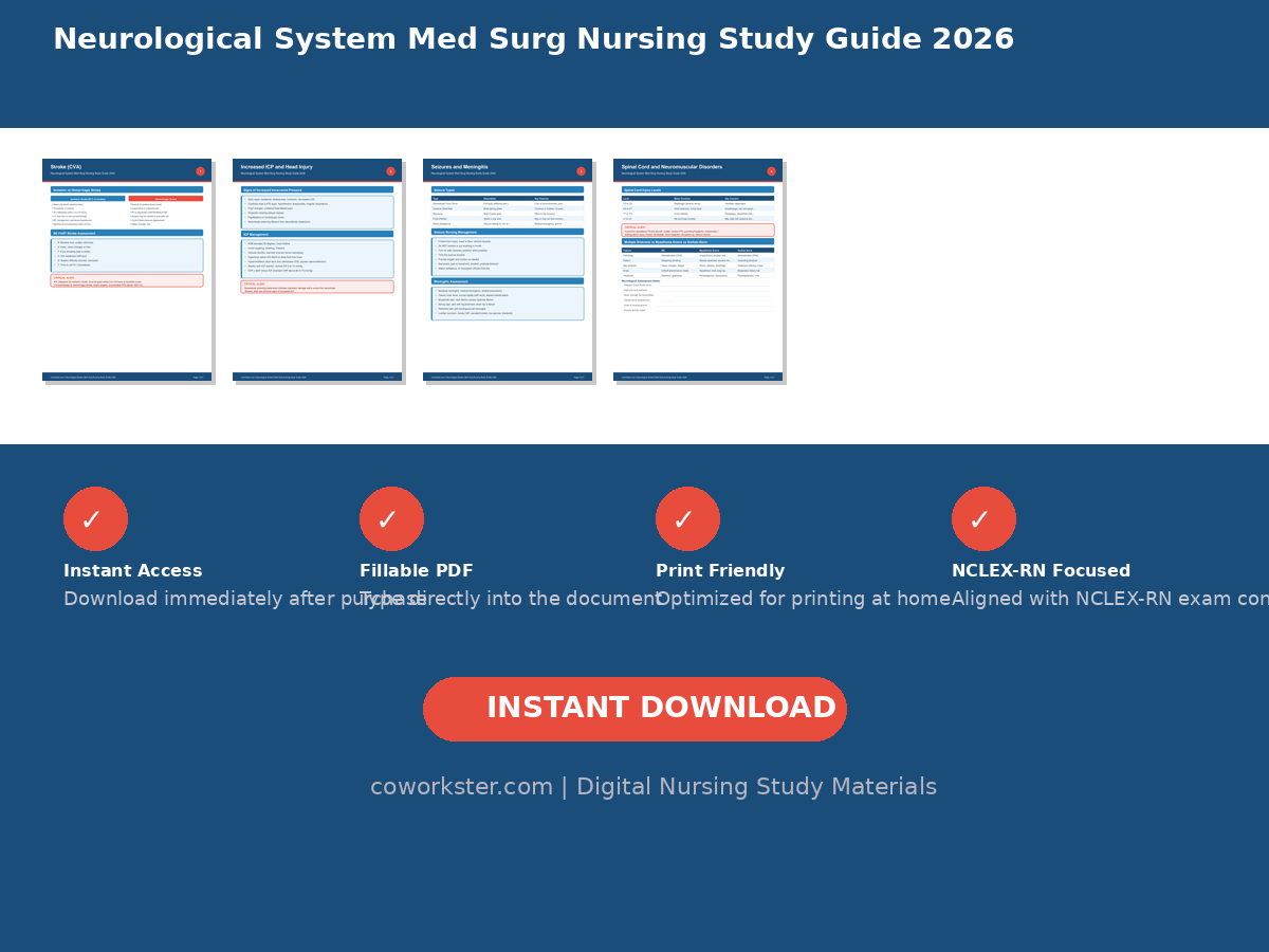 Neurological System Med Surg Nursing Study Guide 2026 - Image 7