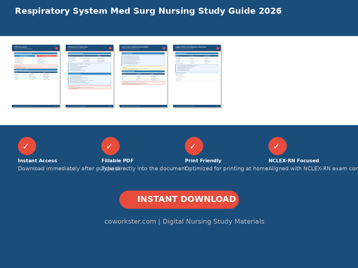 Respiratory System Med Surg Nursing Study Guide 2026 - Image 7