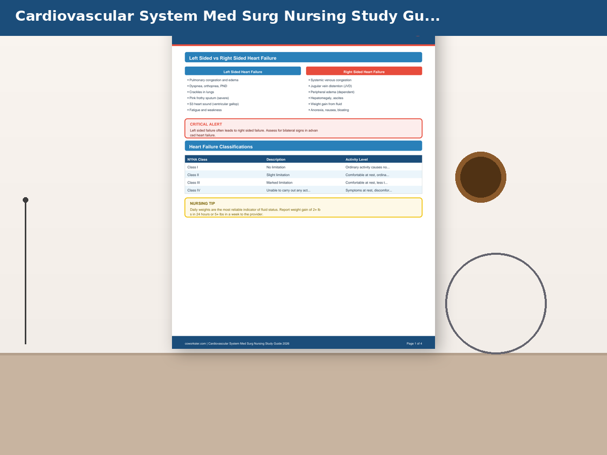 Cardiovascular System Med Surg Nursing Study Guide 2026 - Image 5