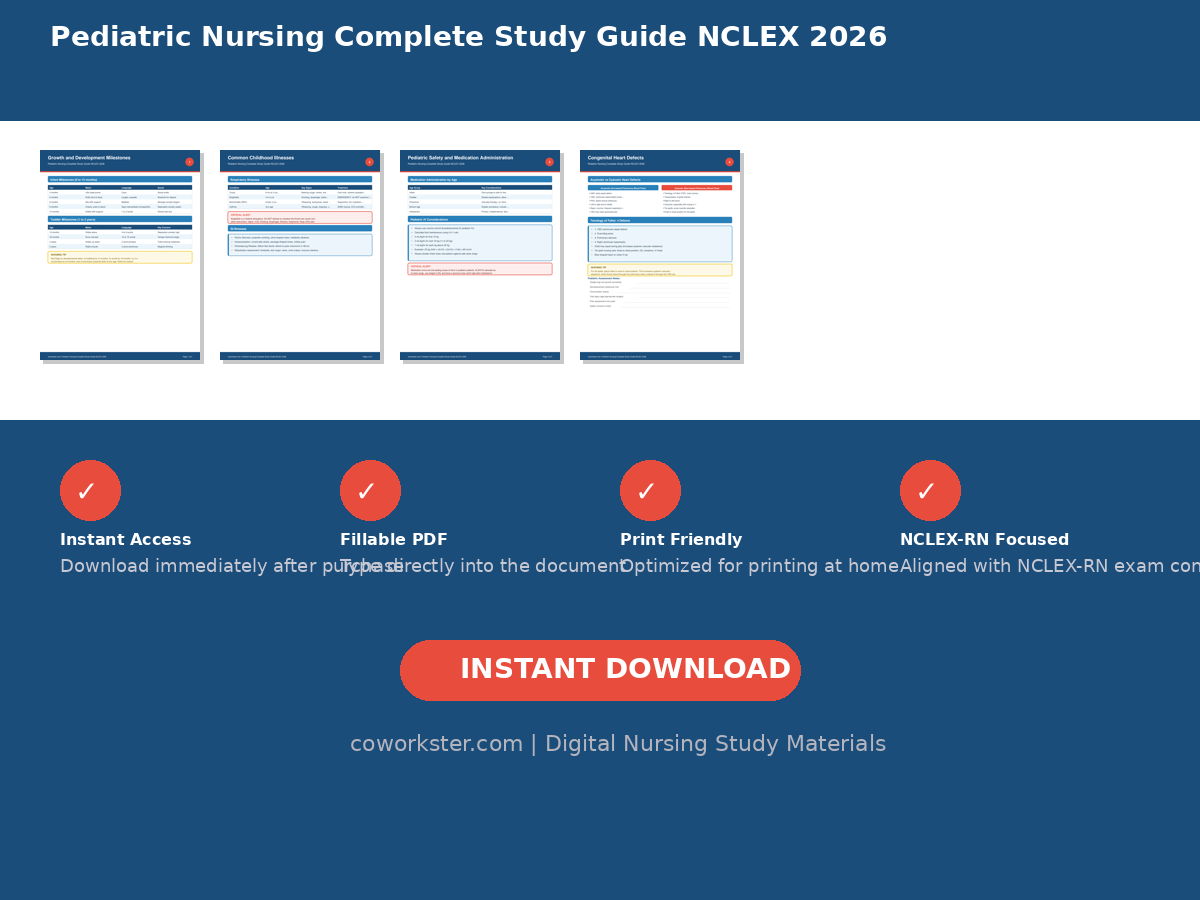 Pediatric Nursing Complete Study Guide NCLEX 2026 - Image 6