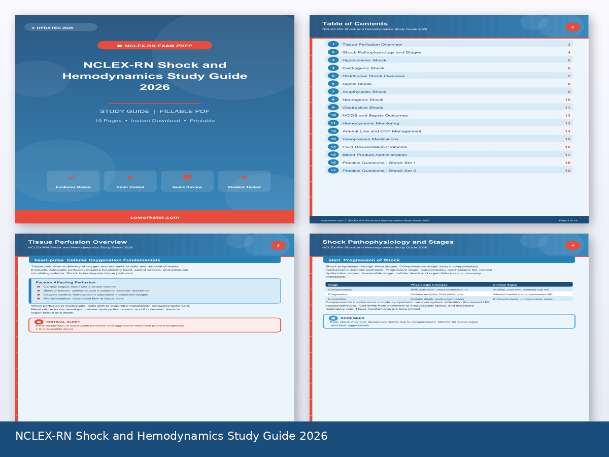 NCLEX-RN Shock and Hemodynamics Study Guide 2026 - Image 3