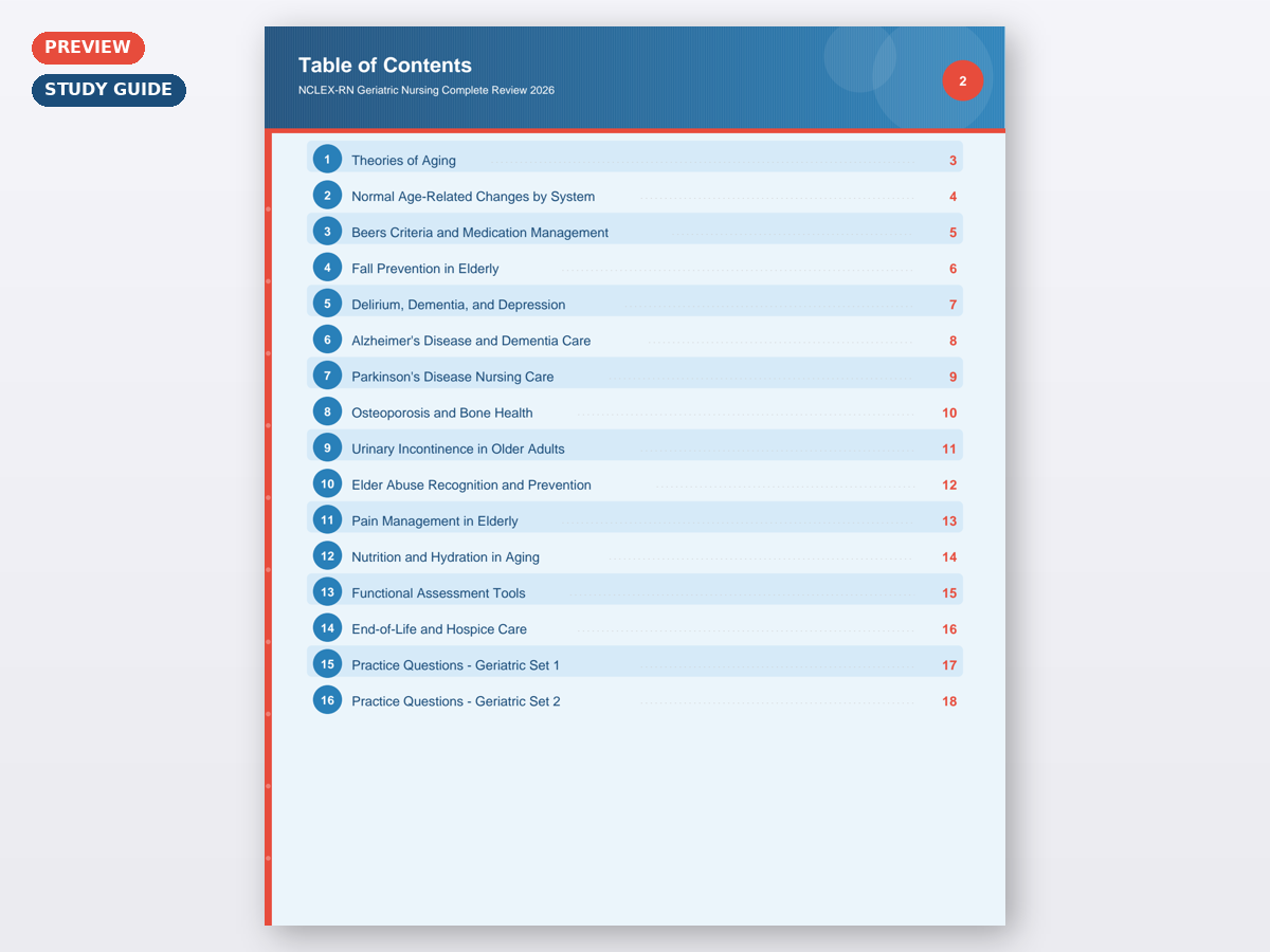 NCLEX-RN Geriatric Nursing Complete Review 2026 - Image 5
