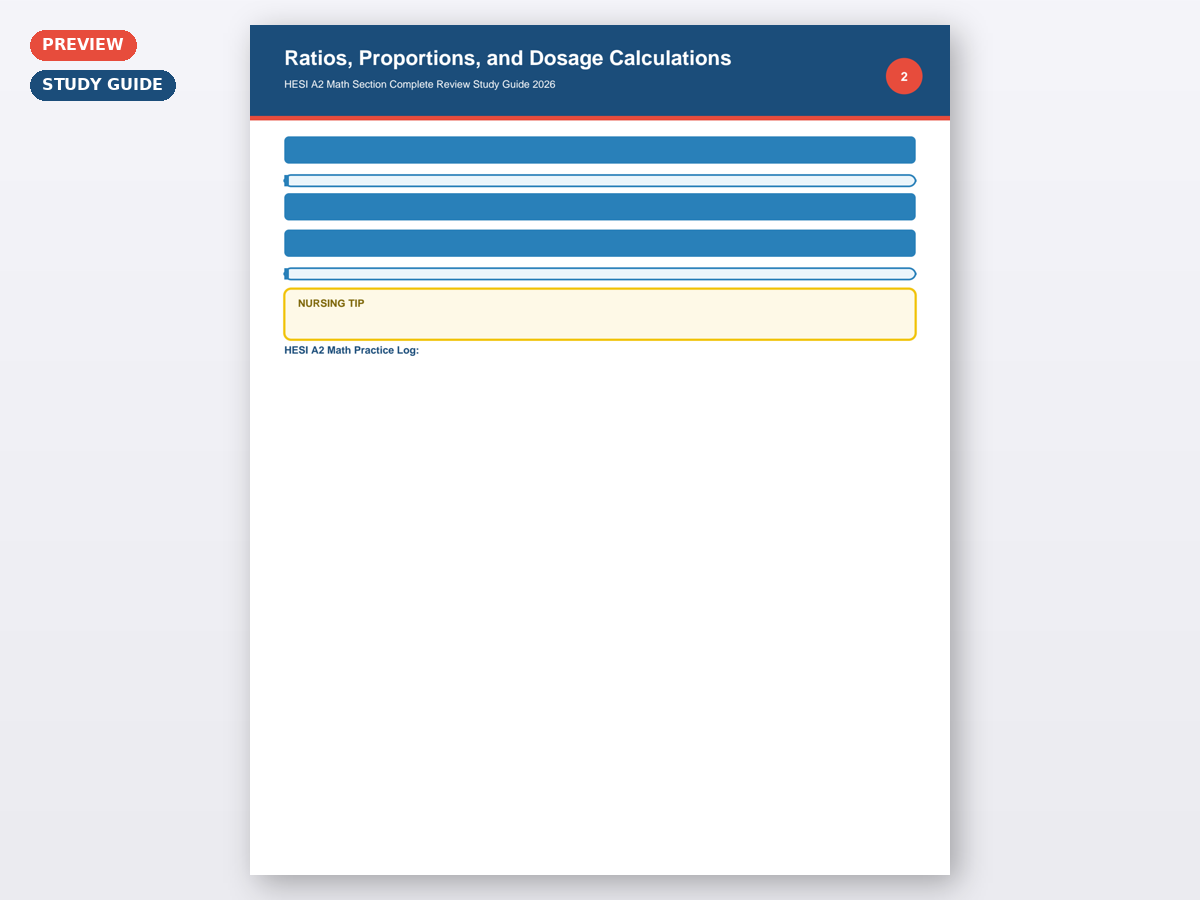 HESI A2 Math Section Complete Review Study Guide 2026 - Image 5