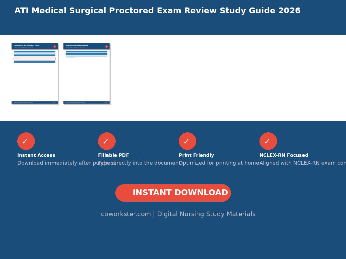 ATI Medical Surgical Proctored Exam Review Study Guide 2026 - Image 6