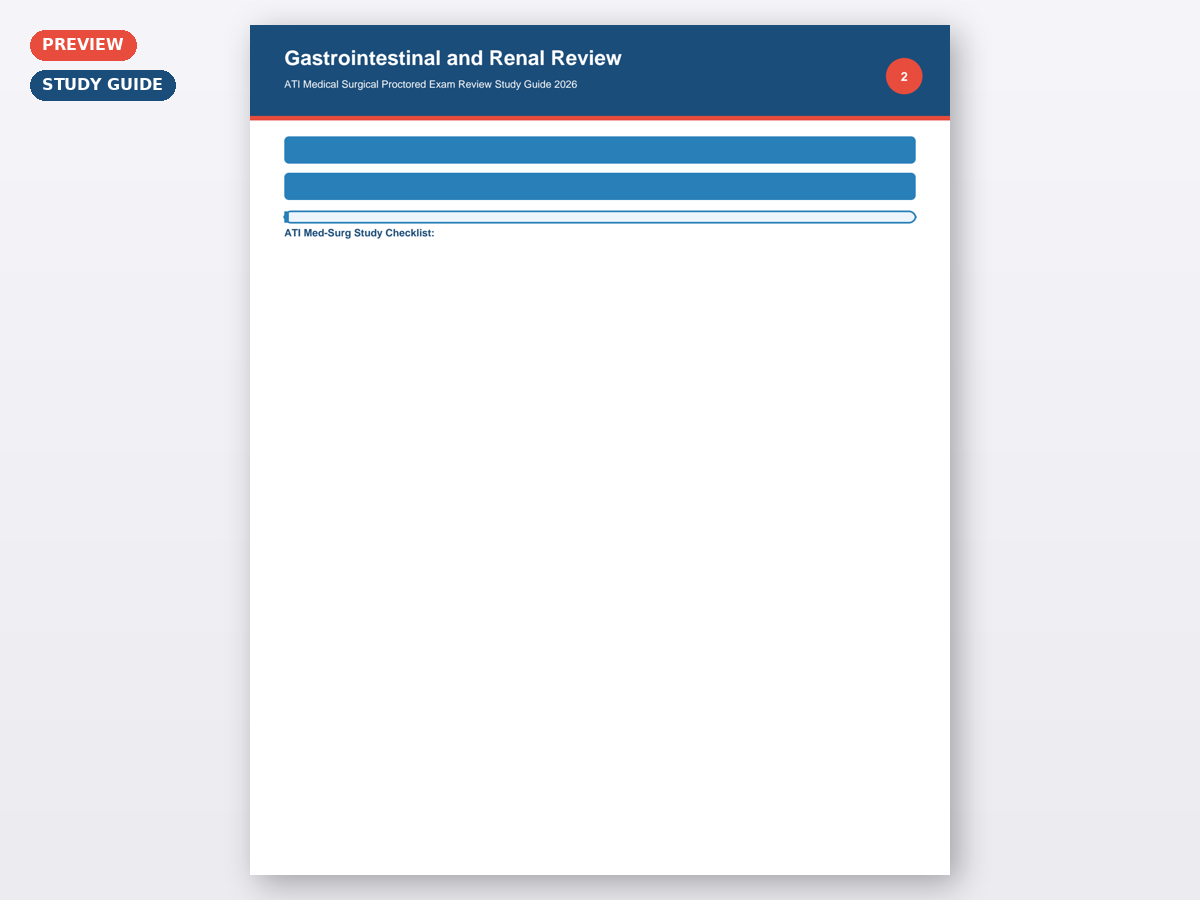 ATI Medical Surgical Proctored Exam Review Study Guide 2026 - Image 4