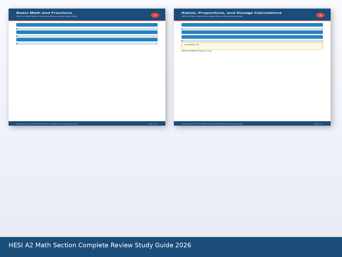 HESI A2 Math Section Complete Review Study Guide 2026 - Image 3