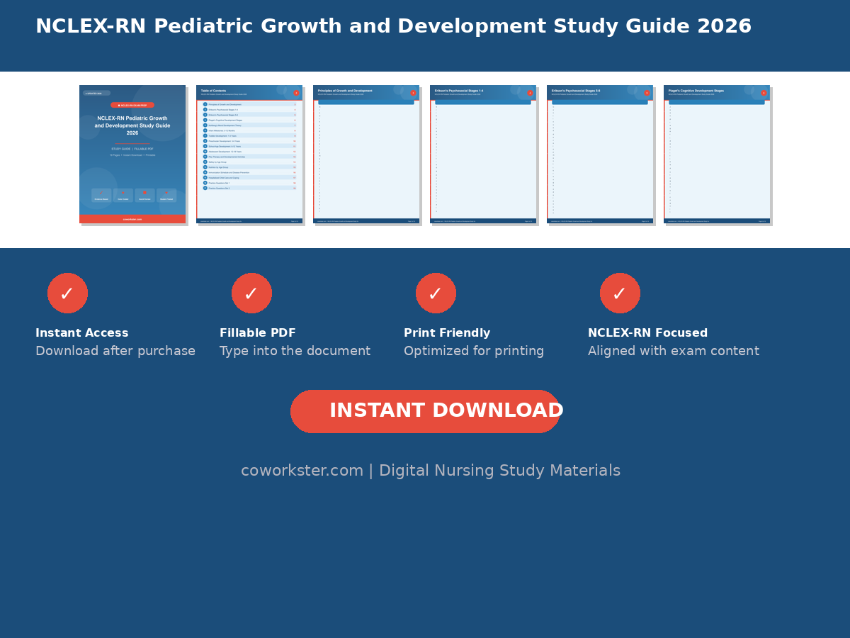 NCLEX-RN Pediatric Growth and Development Study Guide 2026 - Image 7
