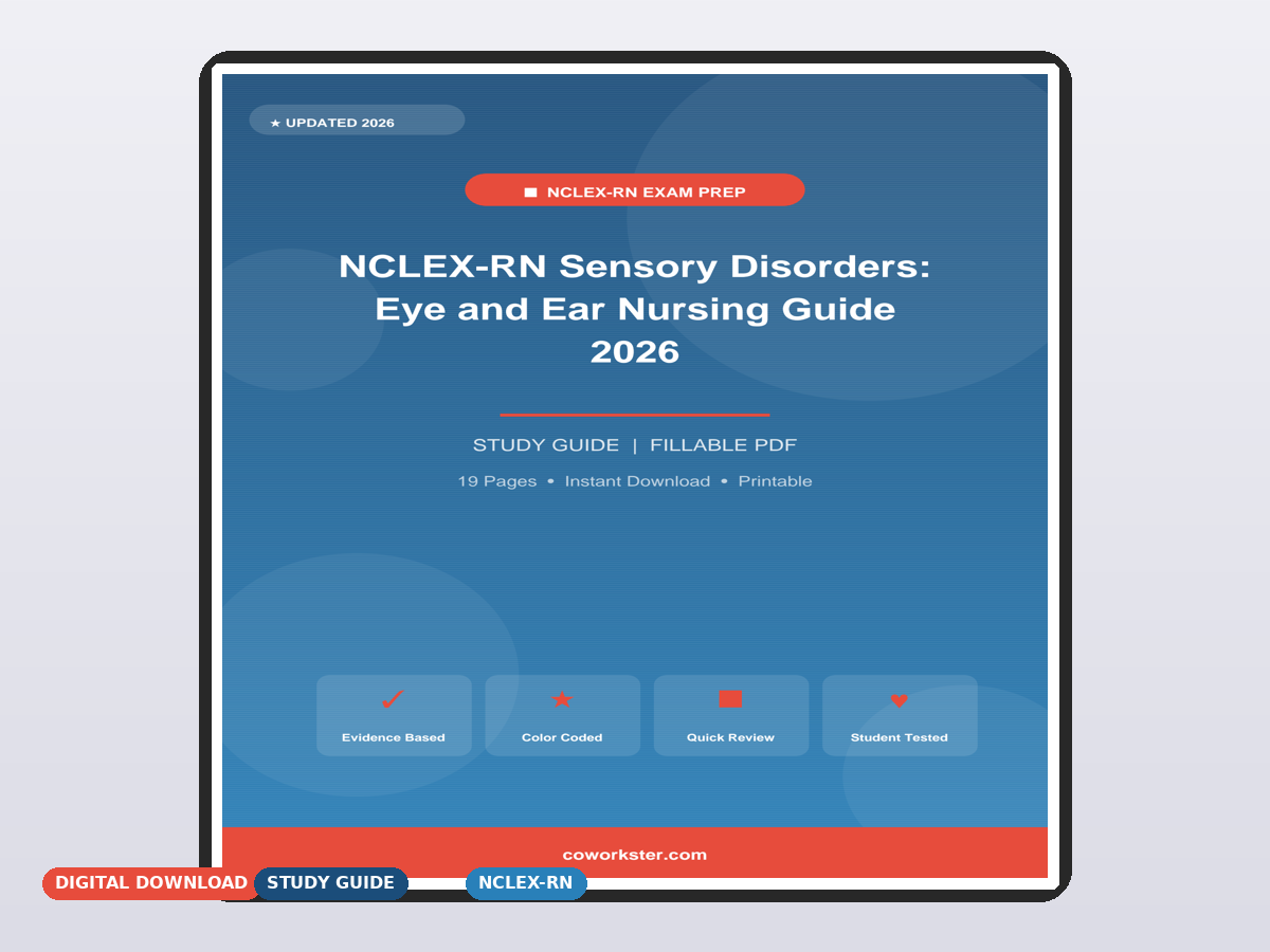 NCLEX-RN Sensory Disorders: Eye and Ear Nursing Guide 2026 - Image 2