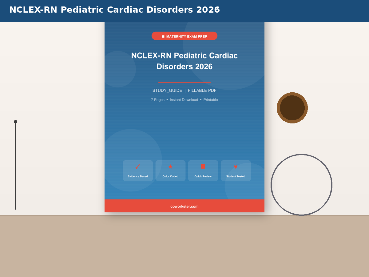 NCLEX-RN Pediatric Cardiac Disorders 2026 - Image 6
