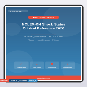 NCLEX-RN Shock States Clinical Reference 2026