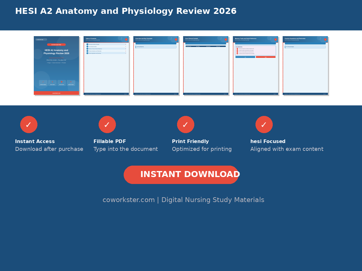 HESI A2 Anatomy and Physiology Review 2026 - Image 7