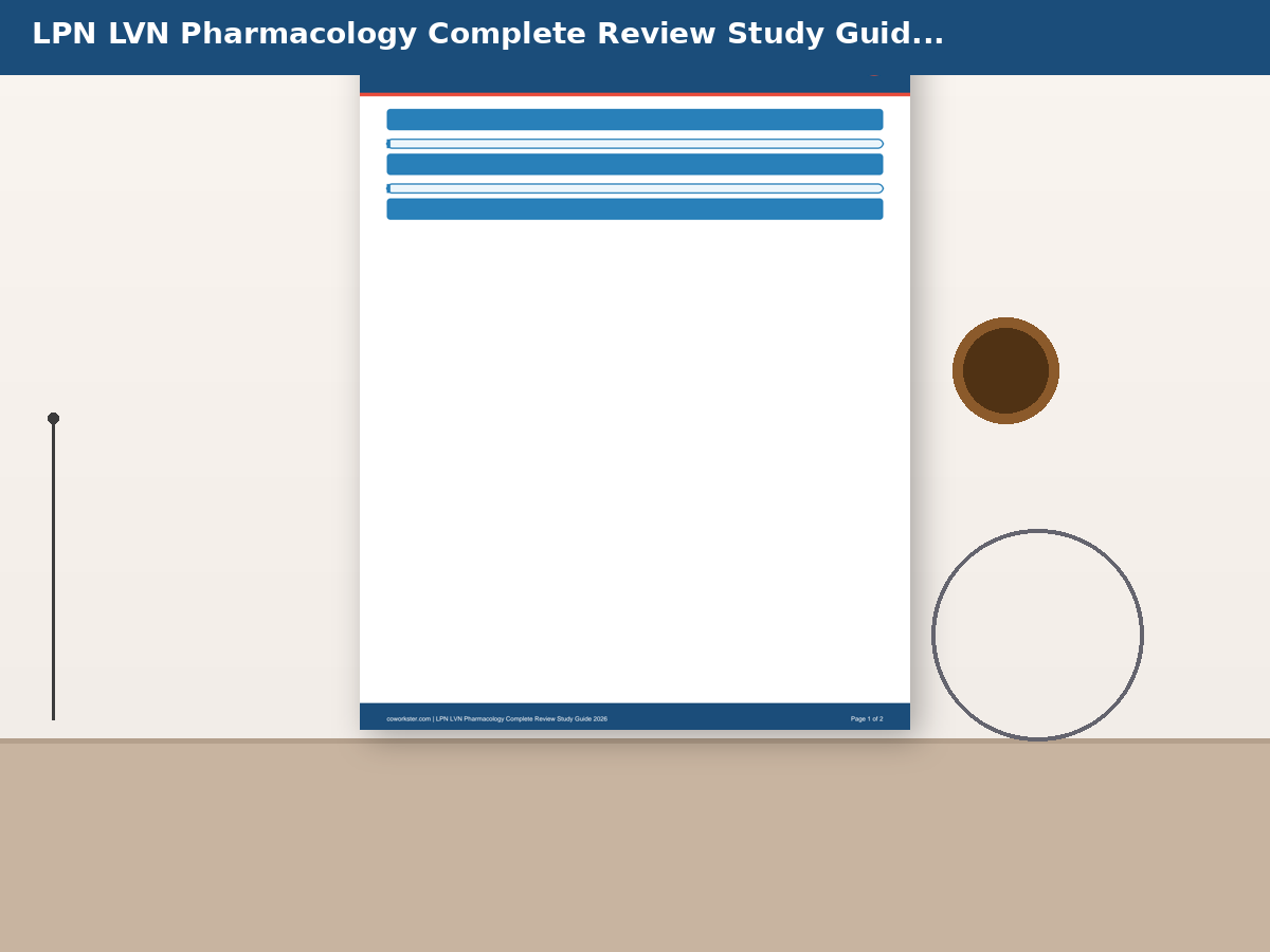 LPN LVN Pharmacology Complete Review Study Guide 2026 - Image 6