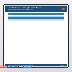 Nursing Concept Map Templates Complete Study Pack 2026