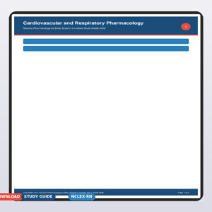 Nursing Pharmacology by Body System Complete Study Guide 2026