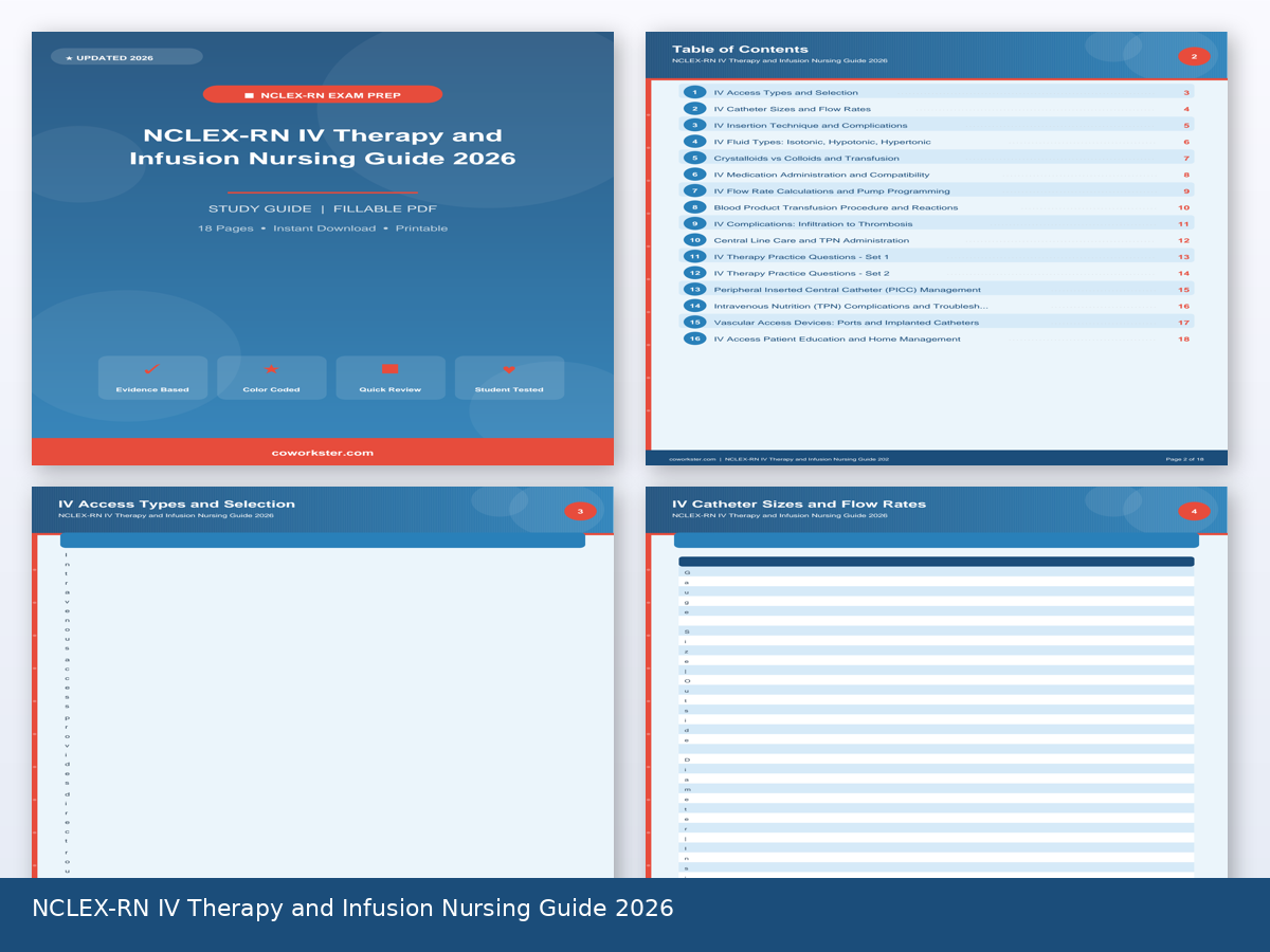 NCLEX-RN IV Therapy and Infusion Nursing Guide 2026 - Image 3