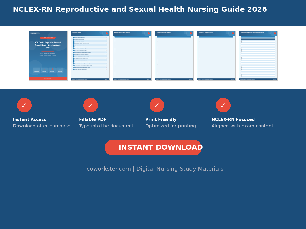 NCLEX-RN Reproductive and Sexual Health Nursing Guide 2026 - Image 6