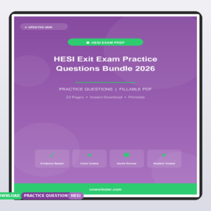 HESI Exit Exam Practice Questions Bundle 2026