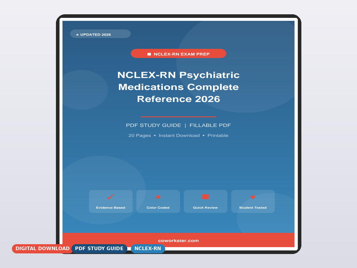 NCLEX-RN Psychiatric Medications Complete Reference 2026 - Image 2