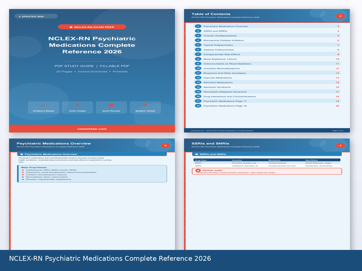 NCLEX-RN Psychiatric Medications Complete Reference 2026 - Image 3